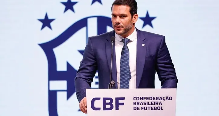 Samir Xaud, presidente da CBF: mudanças serão a partir de 2026