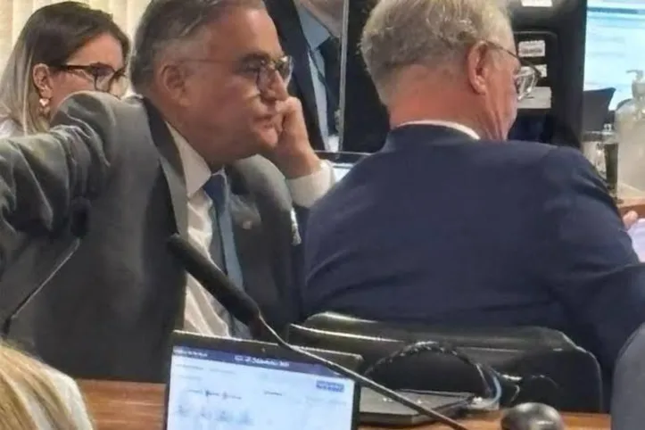 João Caldas e Renan Calheiros assistiram juntos à sabatina de Marluce Caldas na CCJ do Senado