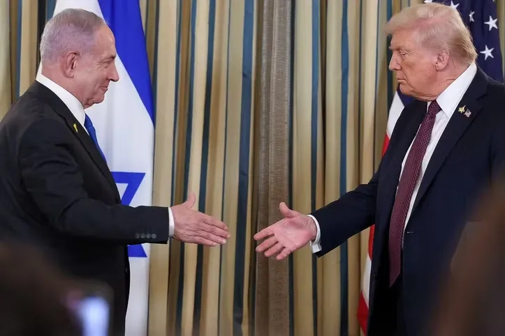 Primeiro-ministro de Israel, Benjamin Netanyahu, se encontrou com Trump ontem na Casa Branca