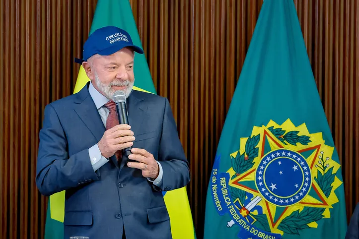 Presidente Lula lançou ontem o novo slogan de seu governo


Foto: Ricardo Stuckert / PR