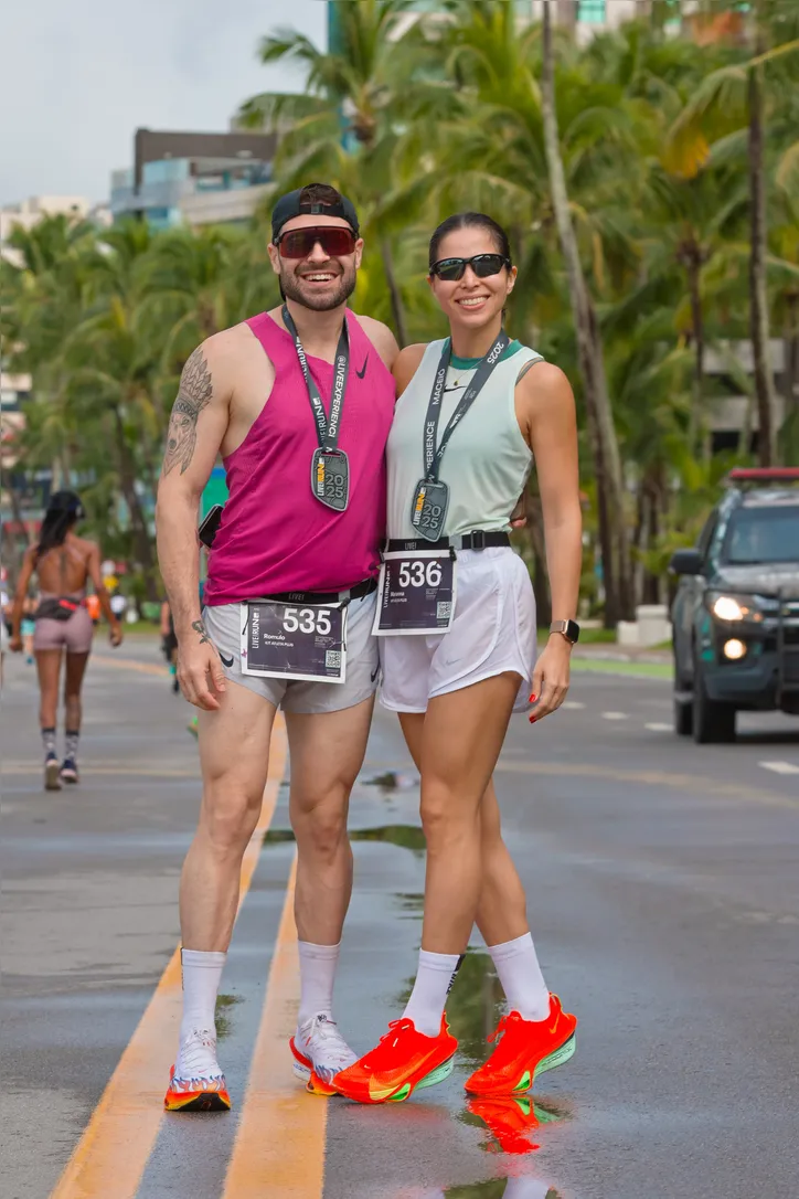 Além de corre, Marianna e Rômulo praticam o turismo de corrida: se divertem e conhecem novos lugares