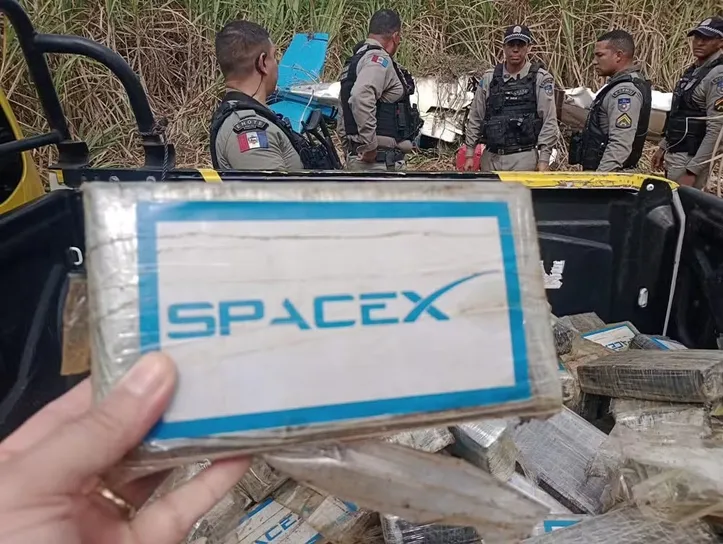 Droga estava em tabletes com rótulos falsos da empresa SpaceX