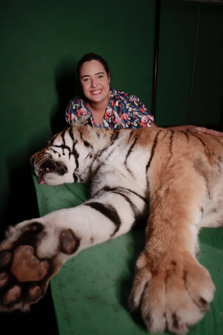 Veterinária Mayara Lúcio fala sobre os cuidados adotados com os animais que chegam ao ecoparque