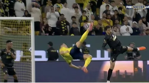 Cristiano Ronaldo faz golaço de bicicleta em partida do Al-Nassr - Imagem