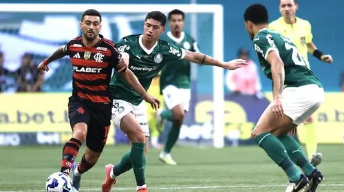 Flamengo x Palmeiras é destaque na luta pela liderança do Brasileiro - Imagem