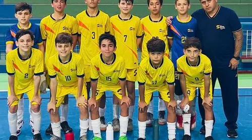 Seleção de futsal do Santa Úrsula na grande final da Copa AFAL - Imagem