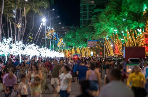 Encenação do presépio com jangadas abre o Natal de Maceió