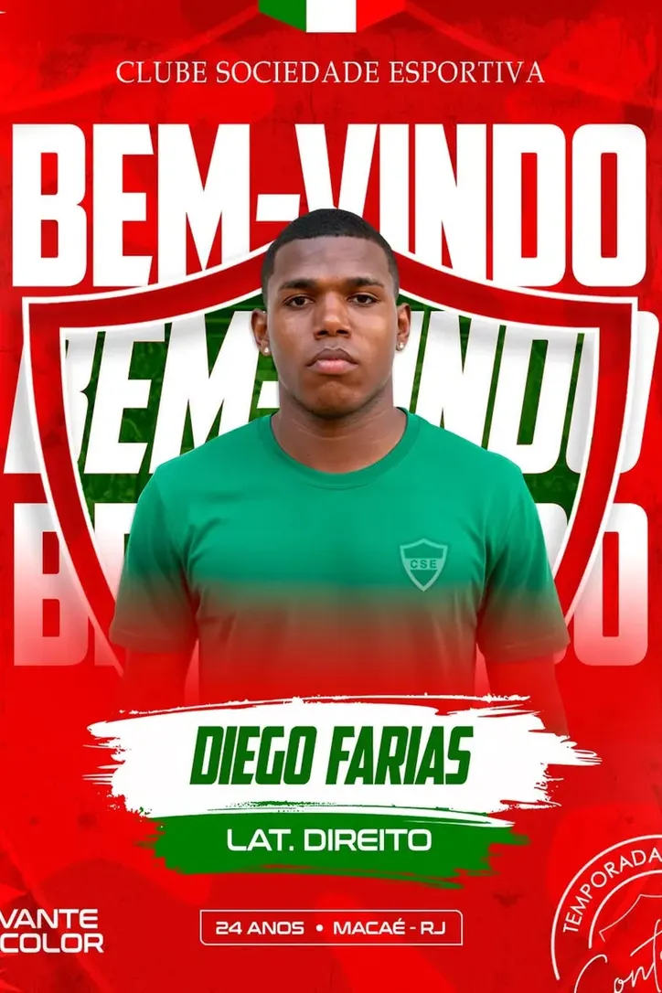 Diego Farias chega para reforçar Tricolorido na próxima temporada