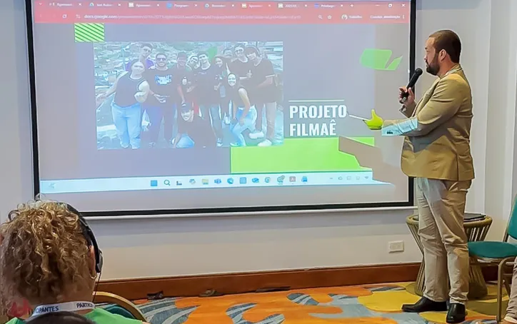 Secretário Wendel Palhares apresentou o projeto Filmaê em evento realizado pela Unesco em Cartagena, na Colômbia