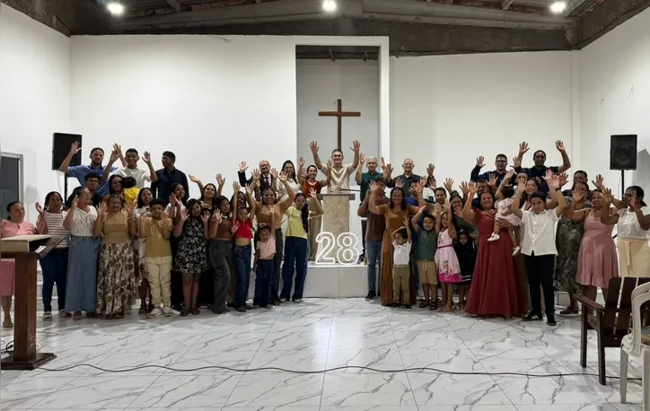 Membros da Igreja Batista Shamá em Atalaia-AL receberam a mensagem do pastor Richard, que citou o Salmo 126