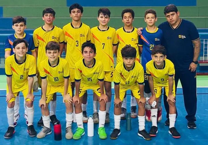 Imagem ilustrativa da imagem Seleção de futsal do Santa Úrsula na grande final da Copa AFAL