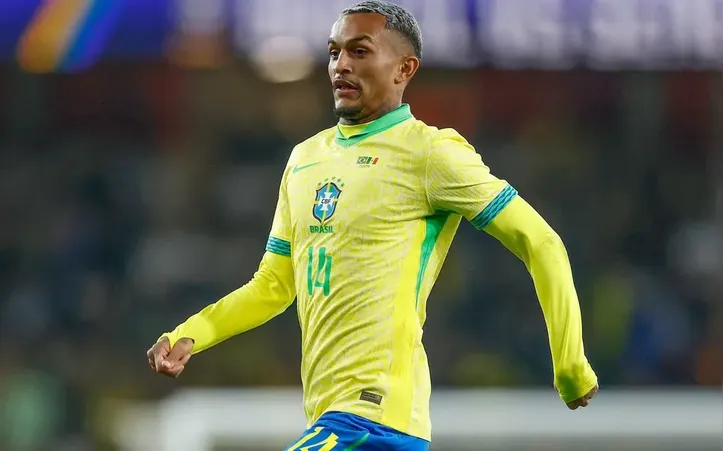 Wesley vai iniciar a partida na lateral direita da Seleção Brasileira
