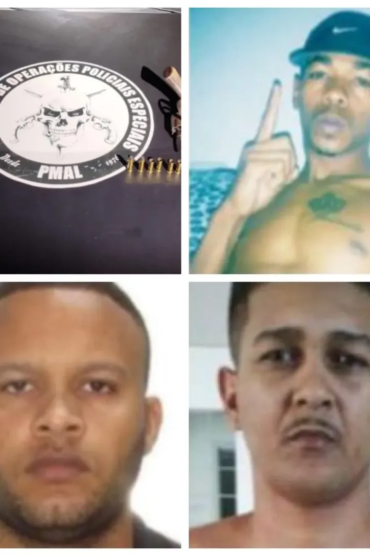 Armas e munições foram apreendidas com os três suspeitos