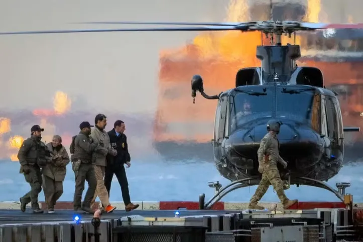 Maduro e sua esposa foram levados a um tribunal para audiência