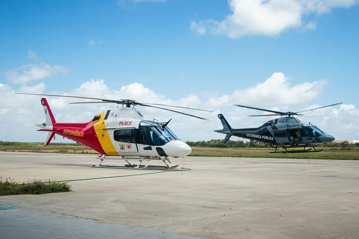 O Departamento Estadual de Aviacao apresenta os resultados do primeiro ano de operacao para a imprensa e autoridades. 
Foto: Pei Fon/ Agencia Alagoas