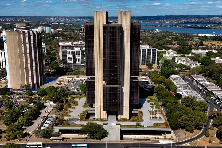 Vista aérea da sede do Banco Central, no Distrito Federal
