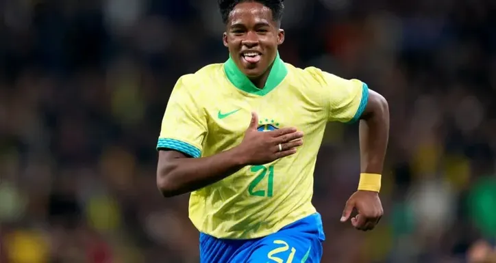 Atacante Endrick poderá ser convocado para a Seleção Brasileira