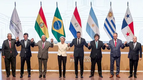 Acordo UE-Mercosul vale de forma provisória a partir do mês de maio - Imagem