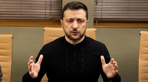 No 4º aniversário de invasão, Zelenski diz que Putin ‘não quebrou os ucranianos’ - Imagem