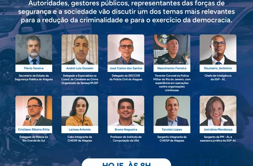 Gazeta Summit Alagoas 2050 debate segurança pública com foco em tecnologia e estratégias