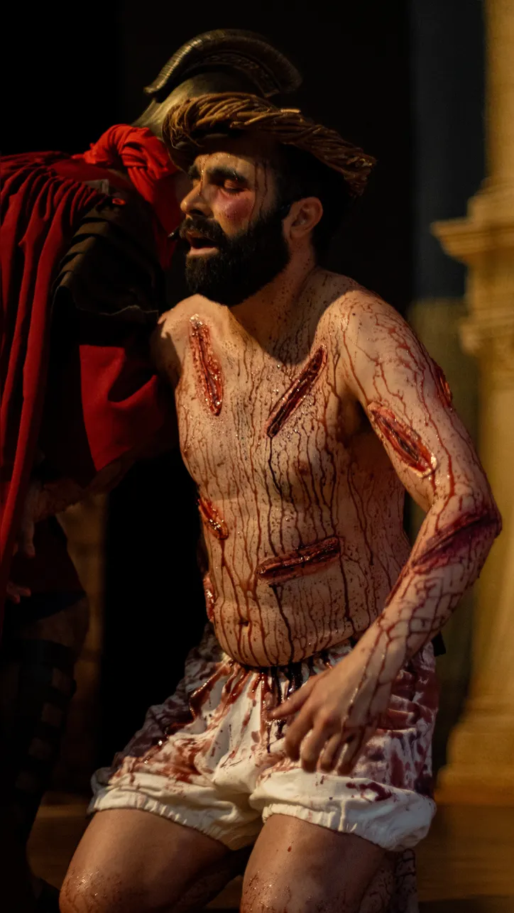 Pastor Leonardo Machado interpreta Jesus no Auto da Páscoa