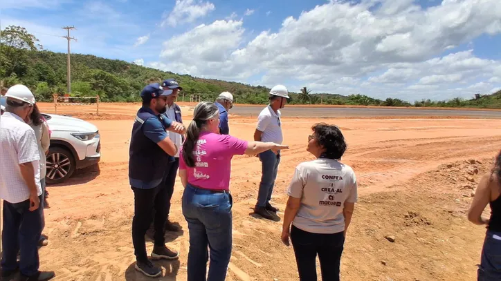 Crea-AL realiza vistoria técnica nas obras iniciais de duplicação da AL-102 Norte