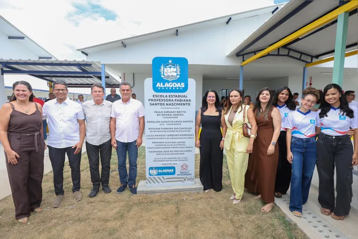 Imagem ilustrativa da imagem Governo de AL inaugura 26ª Escola do Coração com investimento de R$ 12,5 mi em Branquinha