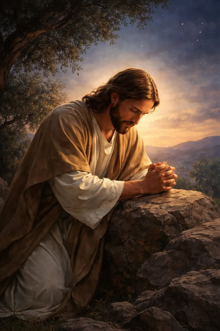 Jesus orou em lugares isolados