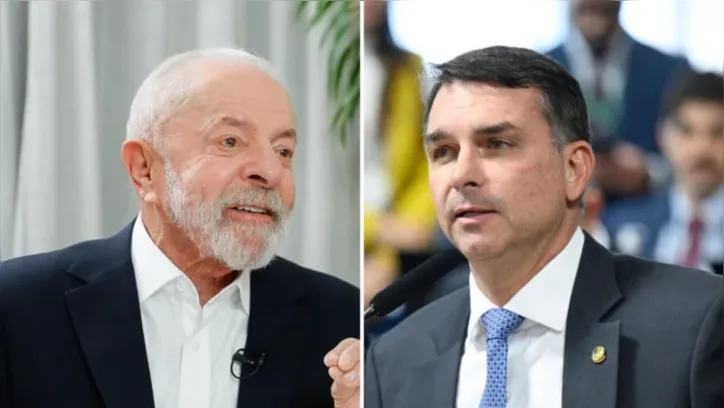Lula e Flávio Bolsonaro estão tecnicamente empatados no 2º turno