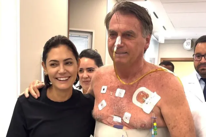 Bolsonaro se recupera em hospital do DF de uma broncopneumonia