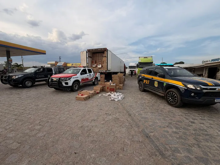 Imagem ilustrativa da imagem Motorista é preso em AL com 12 milhões de cigarros contrabandeados do Paraguai