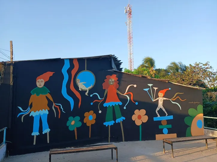 Novo mural homenageia Peró Batista de Andrade, artista circense que faz parte da história cultural de Maceió