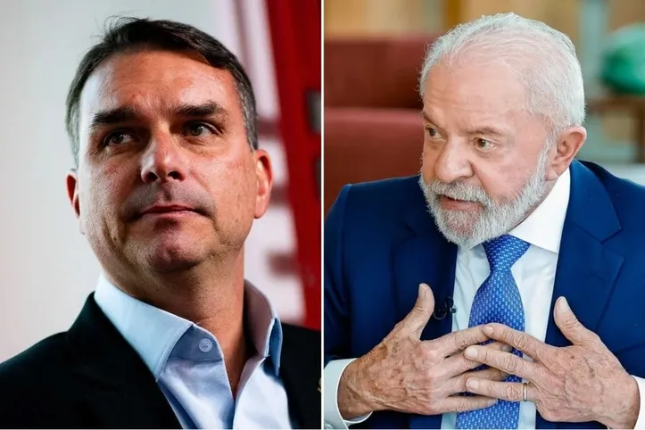 Com a margem de erro, Flávio e Lula aparecem tecnicamente empatados nos dois turnos