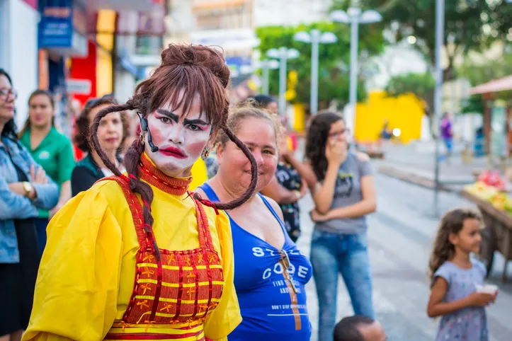 Registro do espetáculo “A Mulher Braba”, da Cia LaCasa, de Maceió