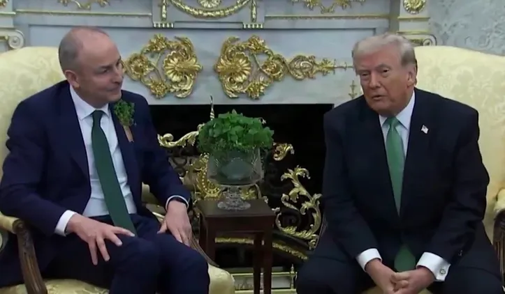 Trump recebeu ontem na Casa Branca o primeiro-ministro da Irlanda