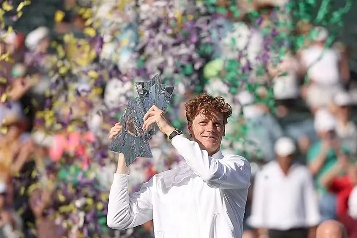 O italiano Jannik Sinner é campeão de Indian Wells 2026