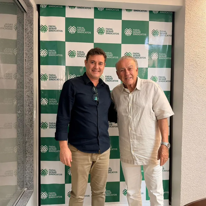 Presidente da Federação da Agricultura e Pecuária de Alagoas, ÁLVARO ALMEIDA recebeu seu colega da entidade do Estado de Sergipe, GUSTAVO DIAS, para agenda institucional voltada ao fortalecimento da assistência técnica no campo