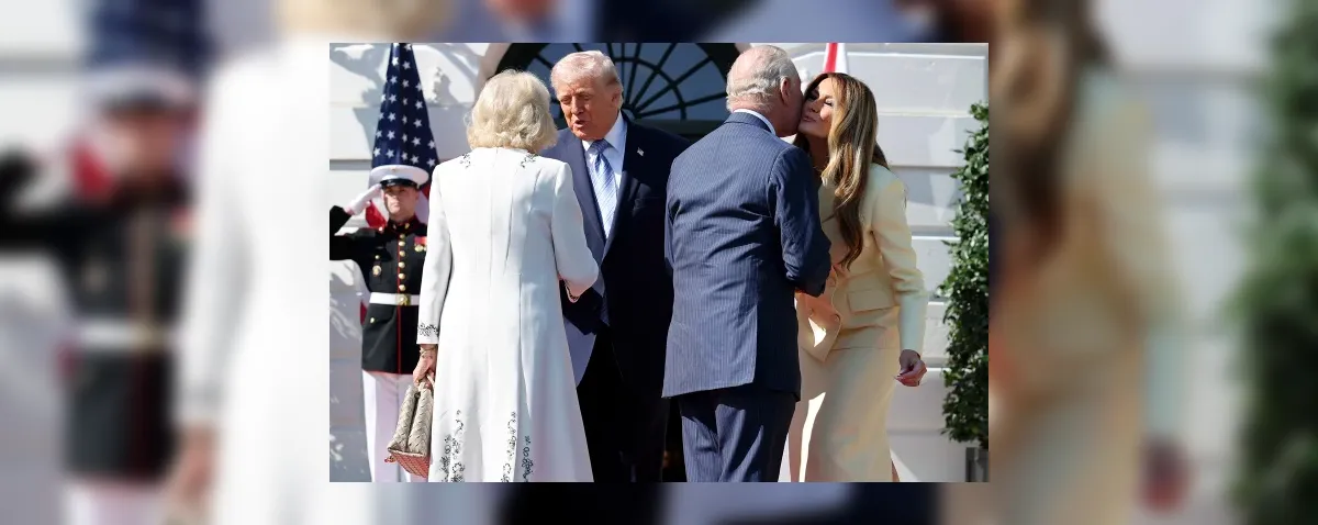 Rei Charles III e rainha Camilla são recebidos na Casa Branca