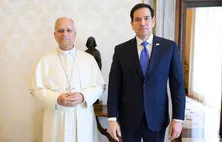 ‘Compromisso de promover a paz’, diz Rubio após reunião com o papa