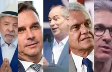 Lula lidera no 1º turno e empata com Flávio, Ciro, Caiado e Zema no 2º