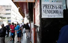 Taxa de desemprego sobe para 6,1% nos três primeiros meses