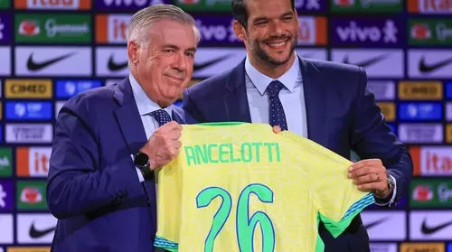 Samir Xaud garante Ancelotti na Seleção Brasileira até 2030 - Imagem