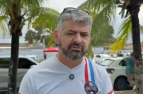 Motoristas por aplicativo fazem protesto contra PL 152 na orla do Jaraguá