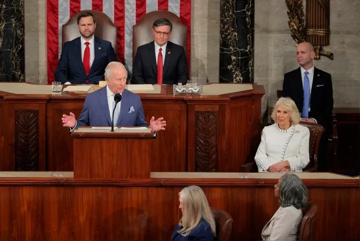 Charles III fez ontem um discurso no Congresso dos Estados Unidos