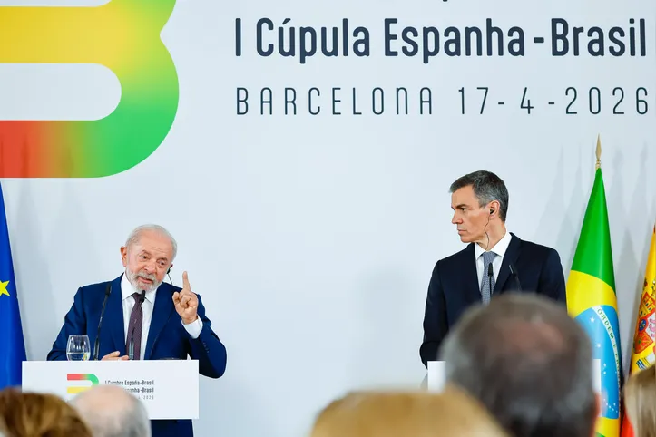 Após assinarem acordos de cooperação, Lula e o primeiro-ministro Pedro Sánchez falaram à imprensa