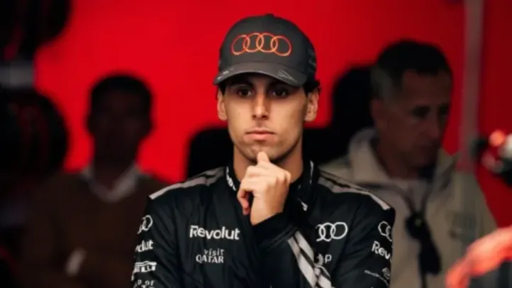 Gabriel Bortoleto, piloto da Audi, antes do GP do Japão