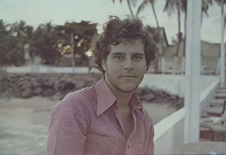 O poeta Sidney Wanderley na juventude