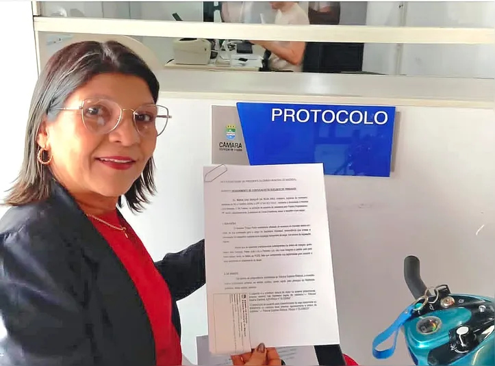 Graça Dias protocolou requerimento solicitando sua convocação para assumir vaga de Thiago Prado