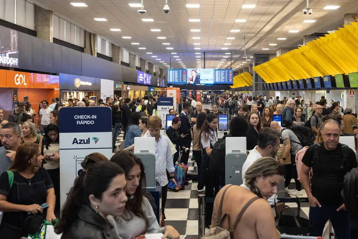 Movimentação de passageiros no aeroporto de Congonhas