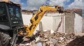 Defesa Civil demole imóveis por risco estrutural em Maceió